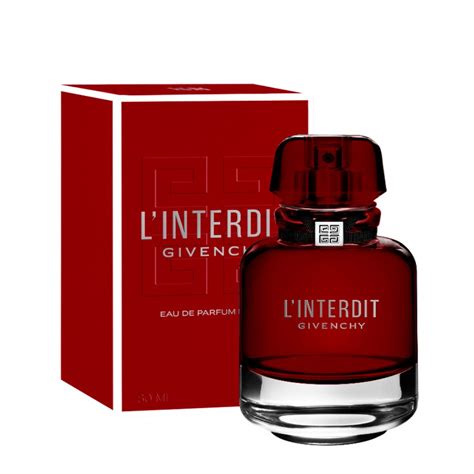 givenchy l'interdit rouge eau de parfum 80ml|l interdit by givenchy.